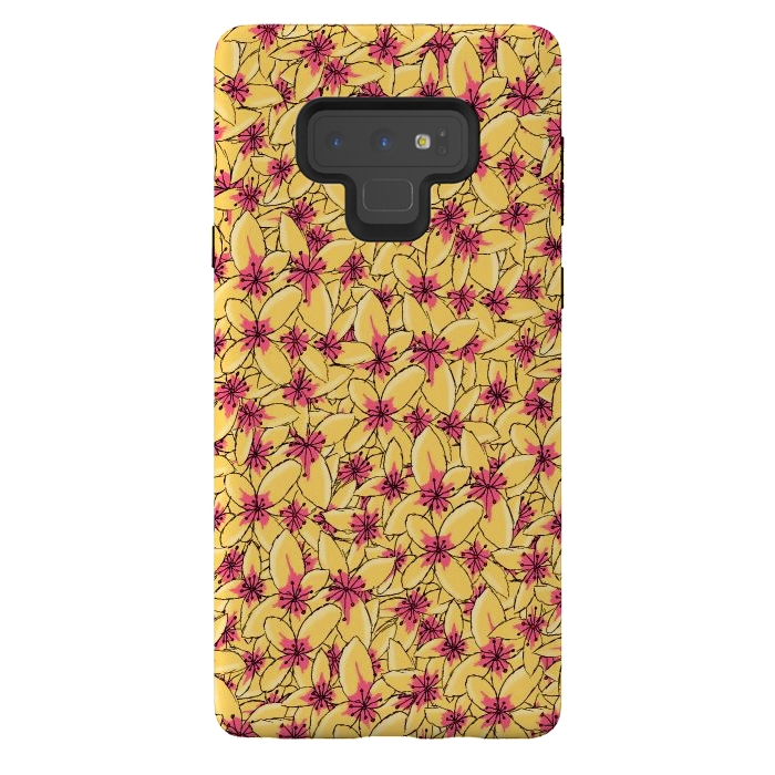 Galaxy Note 9 StrongFit Yellow blossom by Steve Wade (Swade)