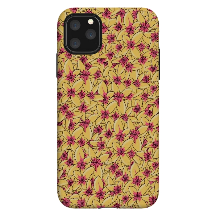 iPhone 11 Pro Max StrongFit Yellow blossom by Steve Wade (Swade)