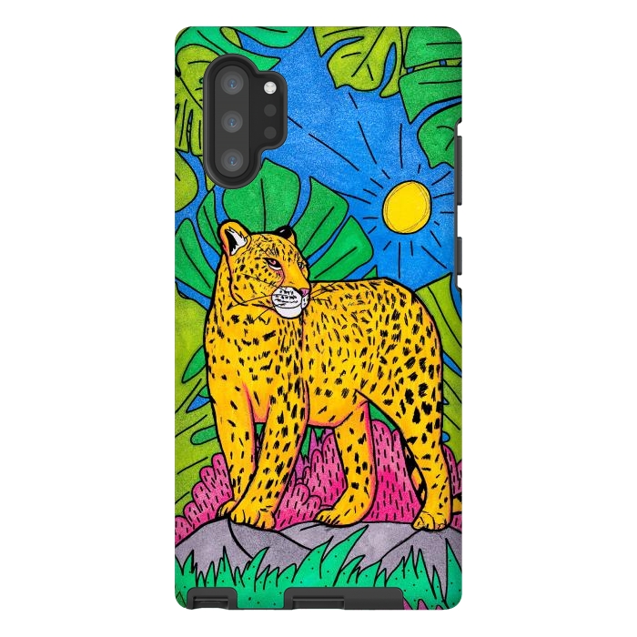 Galaxy Note 10 plus StrongFit Jungle leopard by Steve Wade (Swade)