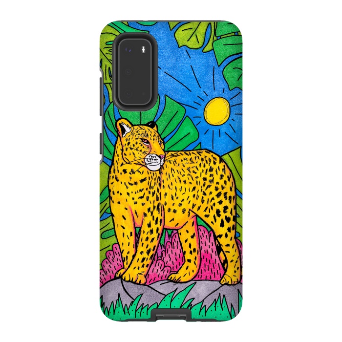 Galaxy S20 StrongFit Jungle leopard by Steve Wade (Swade)
