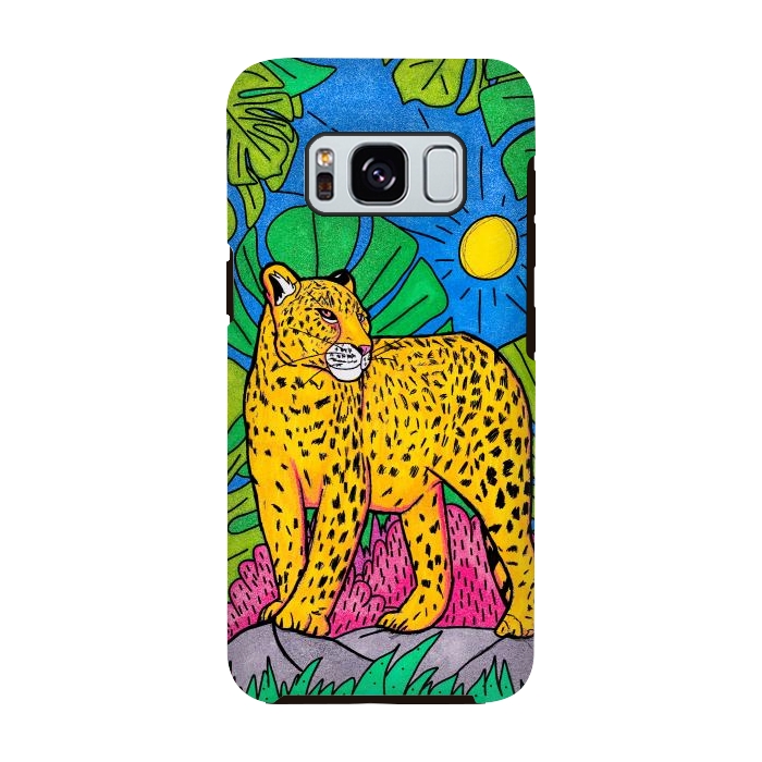 Galaxy S8 StrongFit Jungle leopard by Steve Wade (Swade)
