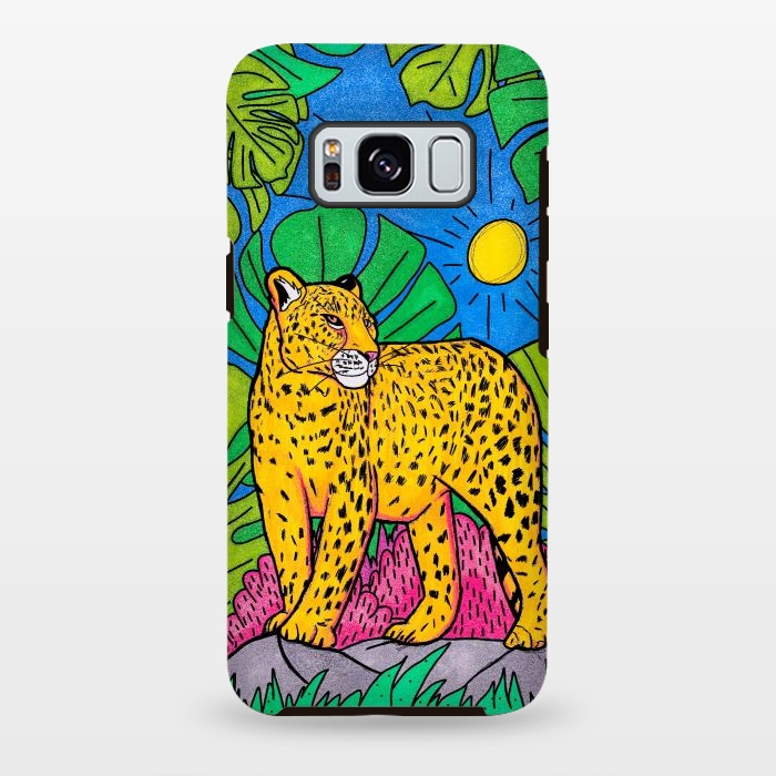 Galaxy S8 plus StrongFit Jungle leopard by Steve Wade (Swade)