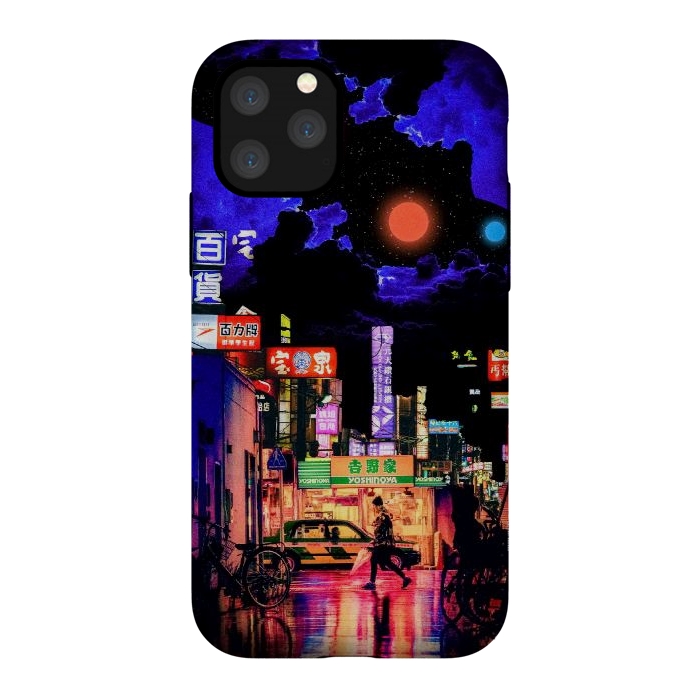 iPhone 11 Pro StrongFit Neon streets by Steve Wade (Swade)