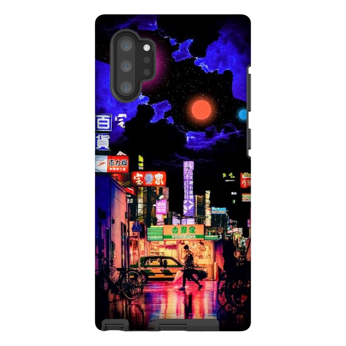 Galaxy Note 10 plus StrongFit Neon streets by Steve Wade (Swade)
