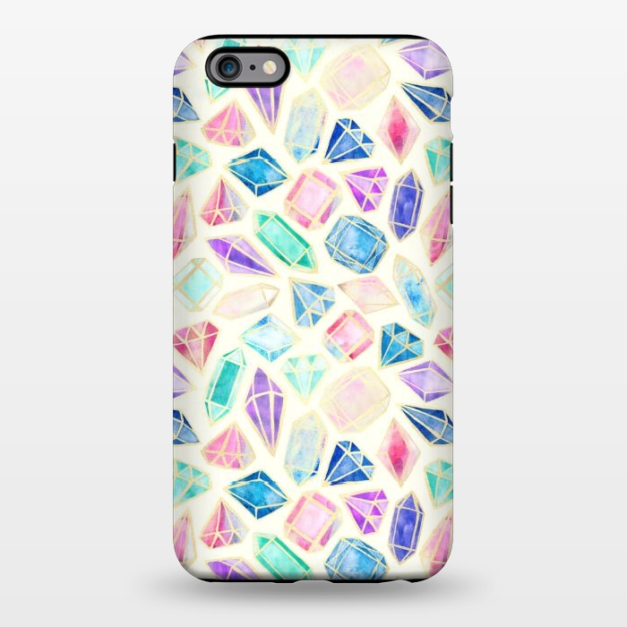 iPhone 6/6s plus StrongFit Watercolour Gems Intense by Tangerine-Tane