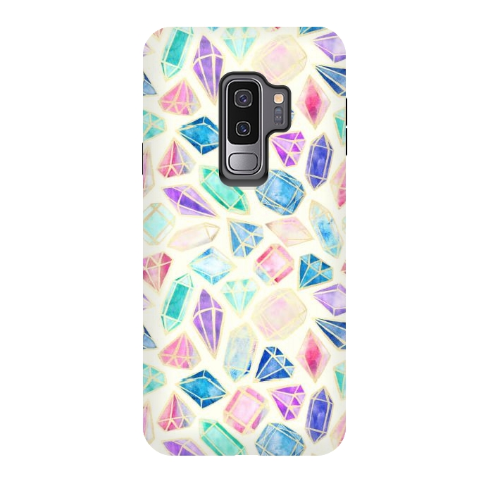 Galaxy S9 plus StrongFit Watercolour Gems Intense by Tangerine-Tane