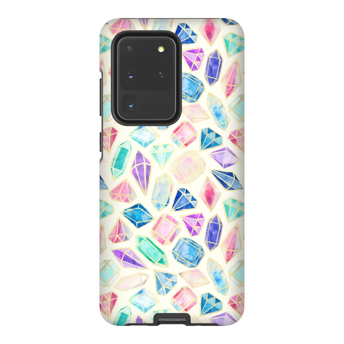 Galaxy S20 Ultra StrongFit Watercolour Gems Intense by Tangerine-Tane