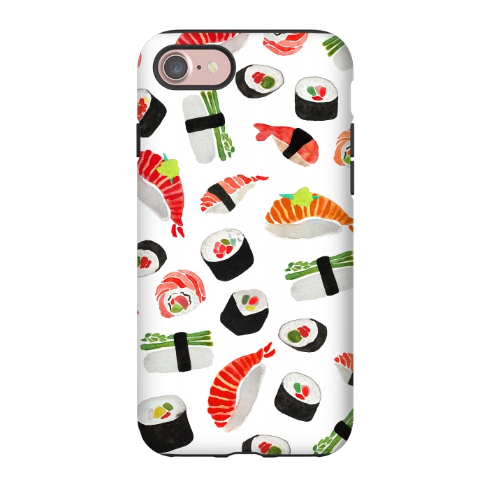 iPhone 7 StrongFit Sushi Pattern by Amaya Brydon
