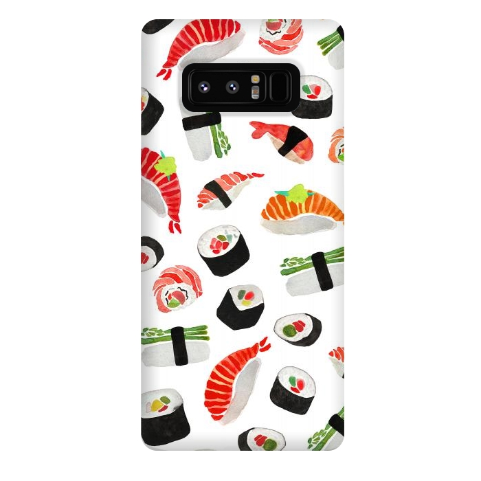 Galaxy Note 8 StrongFit Sushi Pattern by Amaya Brydon