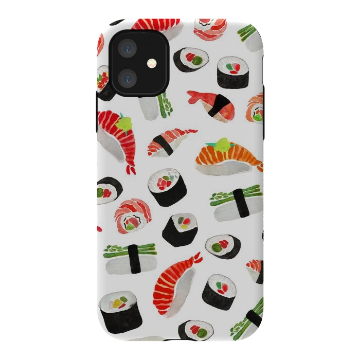 iPhone 11 StrongFit Sushi Pattern by Amaya Brydon