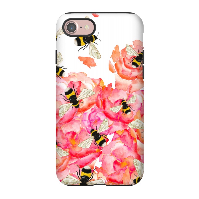 iPhone 7 StrongFit Bee Blossoms by Amaya Brydon