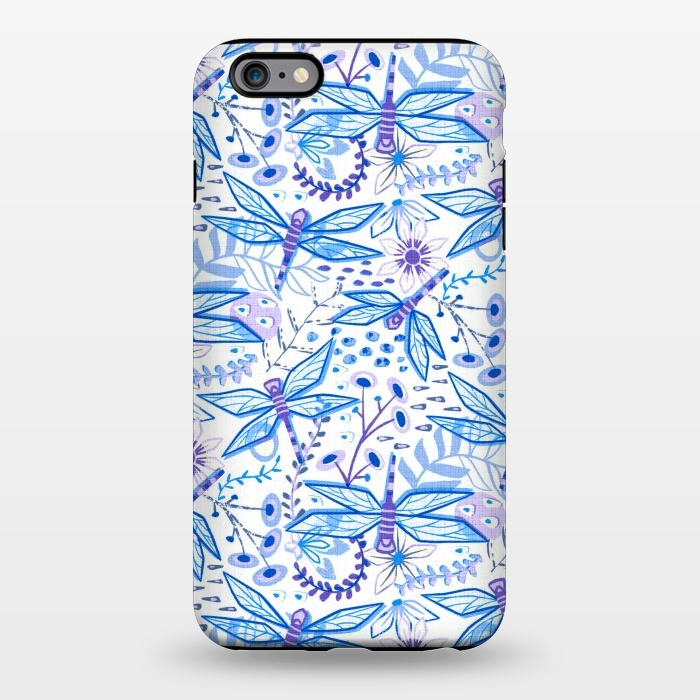 iPhone 6/6s plus StrongFit Dragonfly Blues  by Tigatiga
