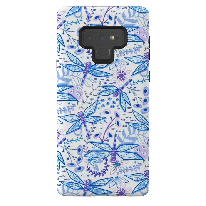 Galaxy Note 9 StrongFit Dragonfly Blues  by Tigatiga