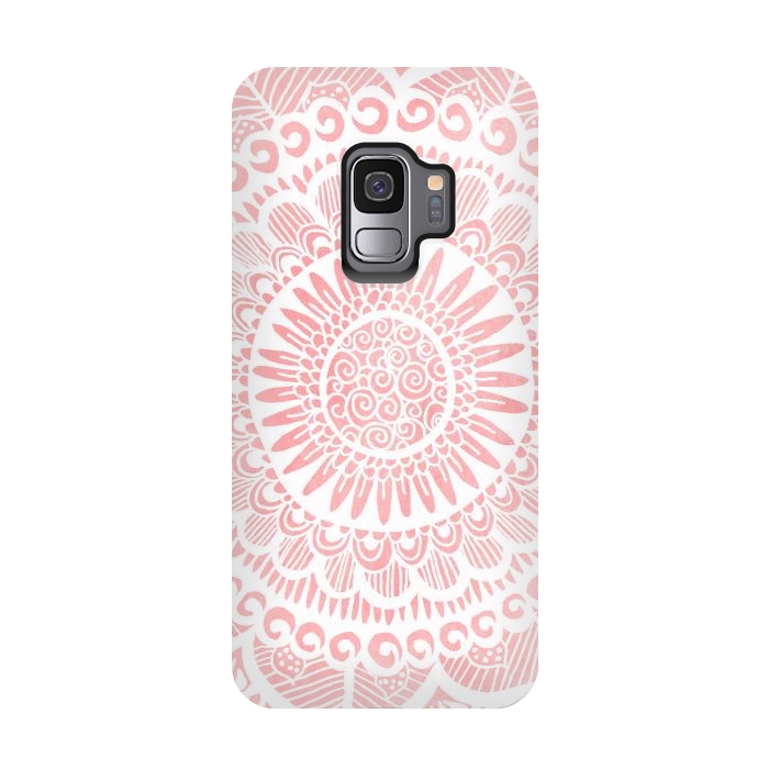 Galaxy S9 StrongFit Blush Lace by Tangerine-Tane