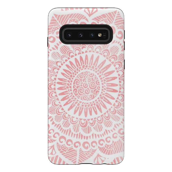 Galaxy S10 StrongFit Blush Lace by Tangerine-Tane