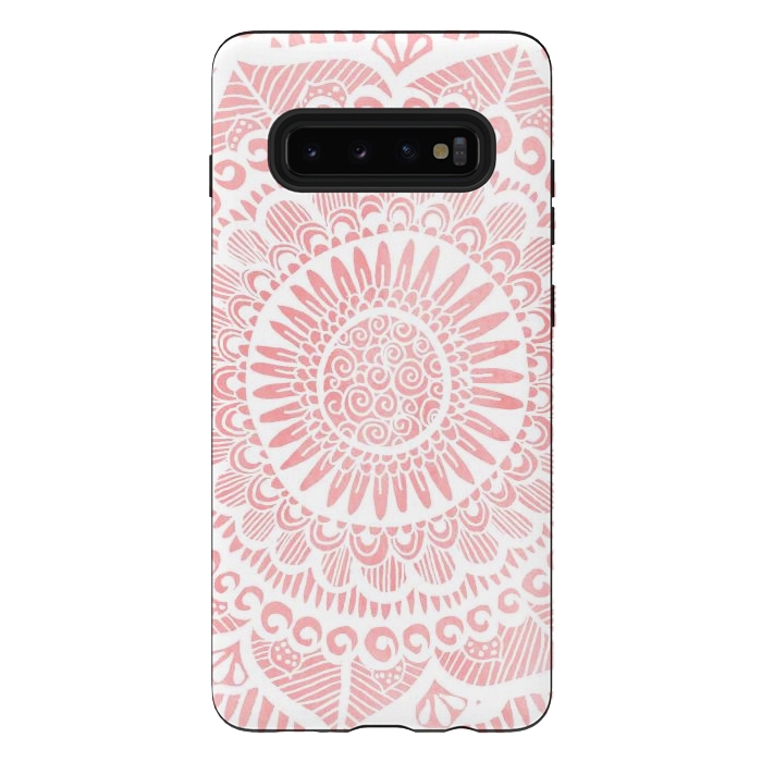Galaxy S10 plus StrongFit Blush Lace by Tangerine-Tane