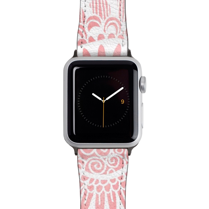 Watch 42mm / 44mm Strap PU leather Blush Lace by Tangerine-Tane