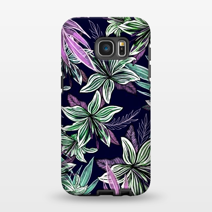 Galaxy S7 EDGE StrongFit Floral Lilly  by Rose Halsey