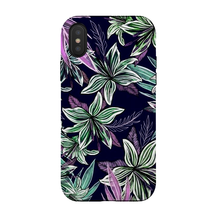 iPhone Xs / X StrongFit Floral Lilly  by Rose Halsey