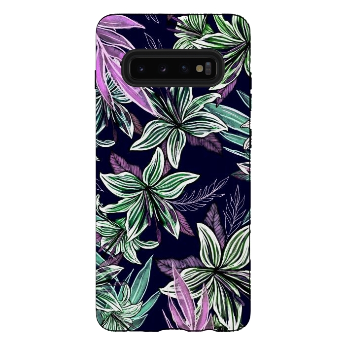 Galaxy S10 plus StrongFit Floral Lilly  by Rose Halsey