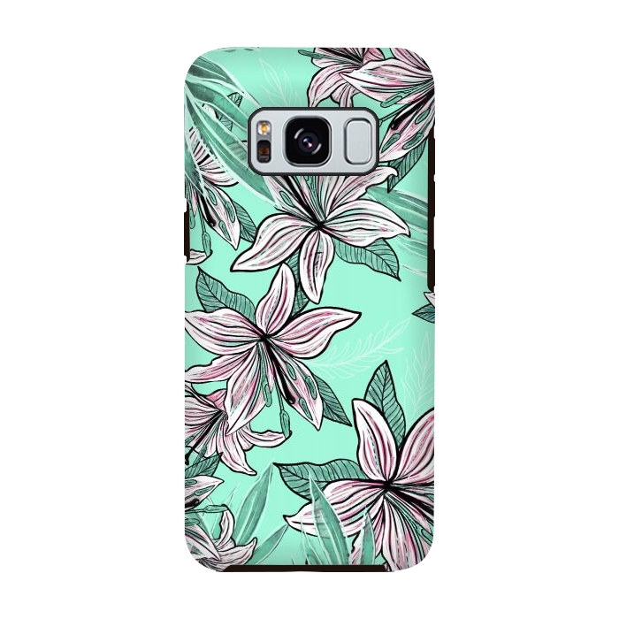 Galaxy S8 StrongFit Dancing Lilly  by Rose Halsey