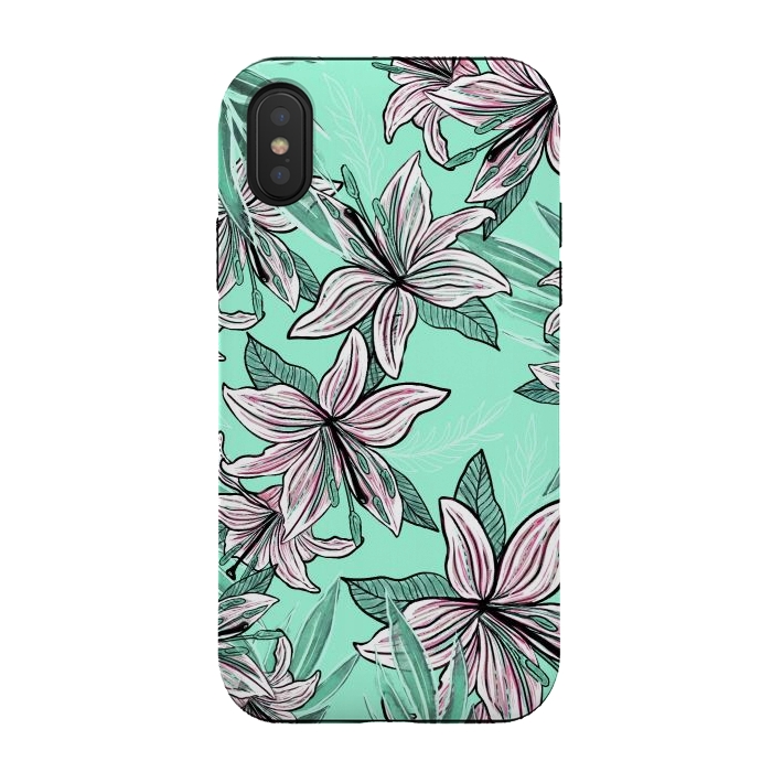 iPhone Xs / X StrongFit Dancing Lilly  by Rose Halsey