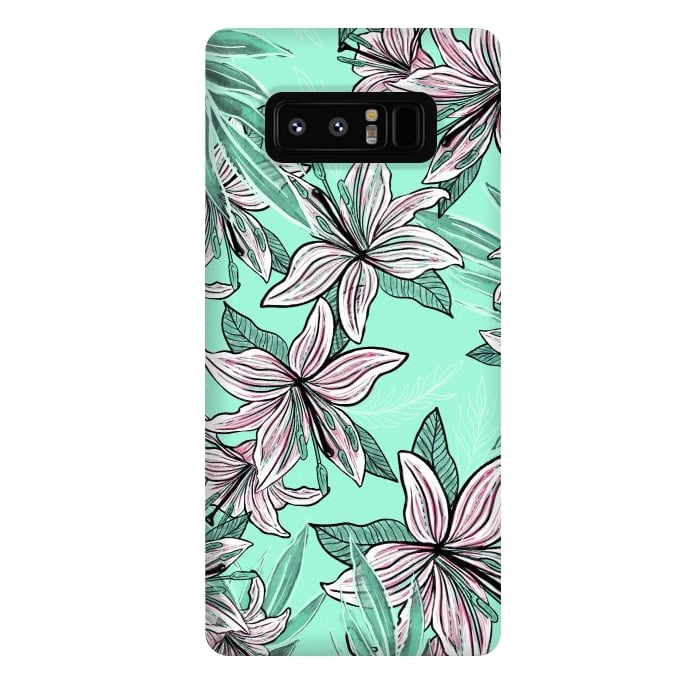 Galaxy Note 8 StrongFit Dancing Lilly  by Rose Halsey