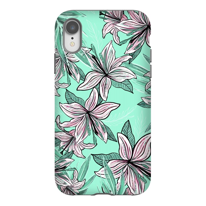 iPhone Xr StrongFit Dancing Lilly  by Rose Halsey