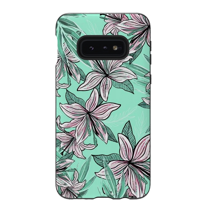 Galaxy S10e StrongFit Dancing Lilly  by Rose Halsey