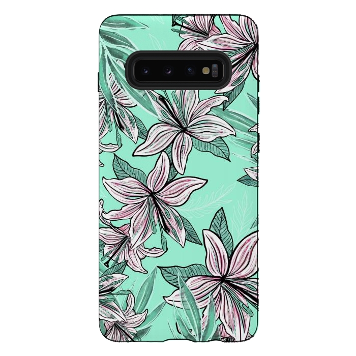 Galaxy S10 plus StrongFit Dancing Lilly  by Rose Halsey