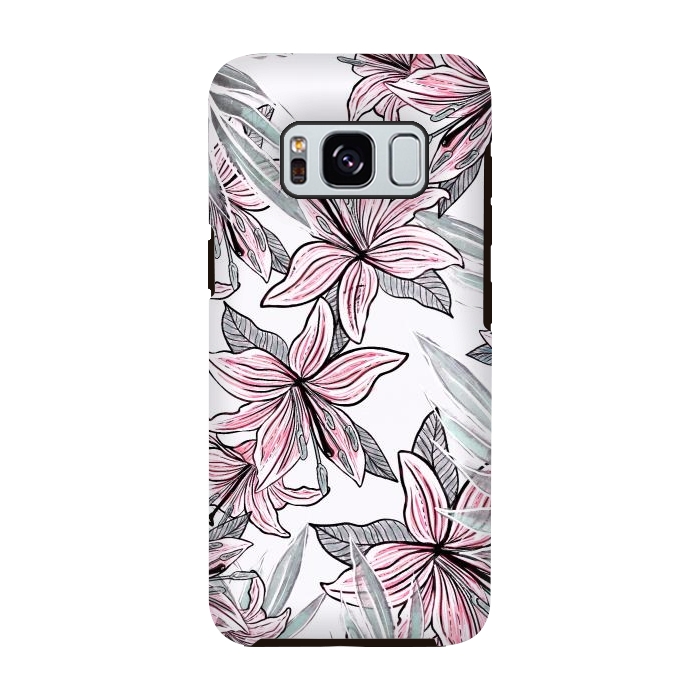 Galaxy S8 StrongFit Beautiful Lilly by Rose Halsey