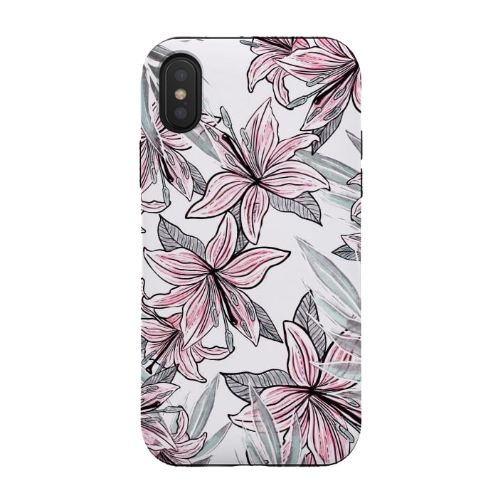 iPhone Xs / X StrongFit Beautiful Lilly by Rose Halsey