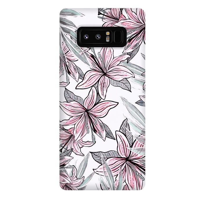 Galaxy Note 8 StrongFit Beautiful Lilly by Rose Halsey