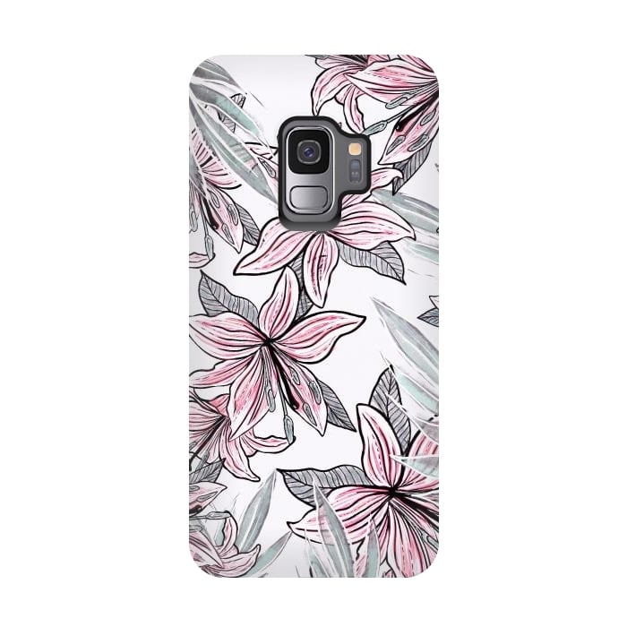 Galaxy S9 StrongFit Beautiful Lilly by Rose Halsey