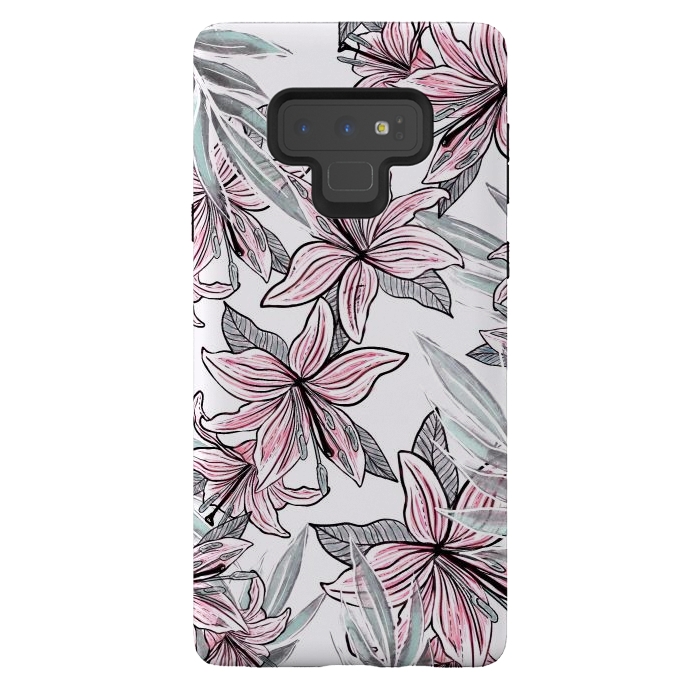 Galaxy Note 9 StrongFit Beautiful Lilly by Rose Halsey