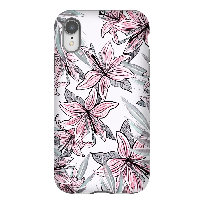 iPhone Xr StrongFit Beautiful Lilly by Rose Halsey