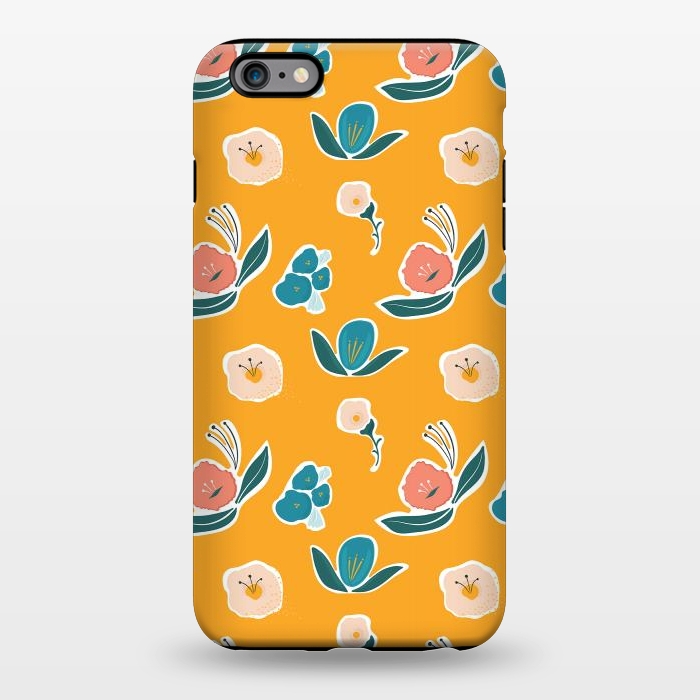 iPhone 6/6s plus StrongFit Gold Floral by Kimberly Senn | Senn & Sons