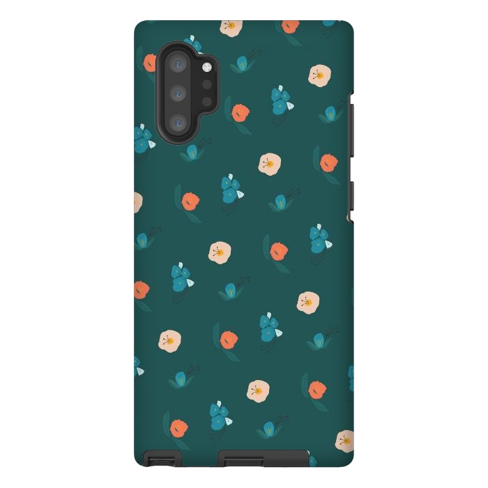 Galaxy Note 10 plus StrongFit Forest Flowers by Kimberly Senn | Senn & Sons