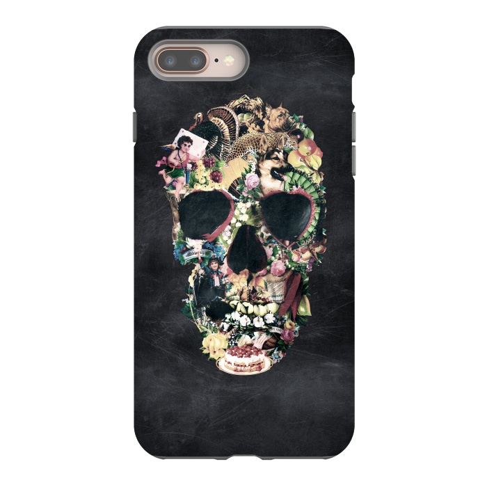 iPhone 8 plus StrongFit Vintage Skull by Ali Gulec