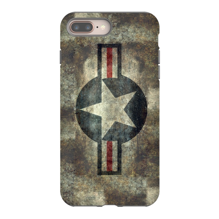 iPhone 8 plus StrongFit Airforce Roundel Retro by Bruce Stanfield