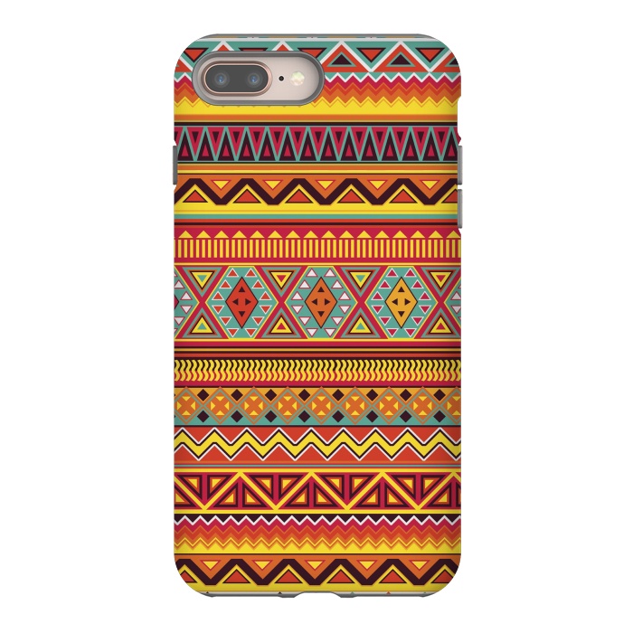 iPhone 8 plus StrongFit AZTEC PATTERN by Diego Tirigall