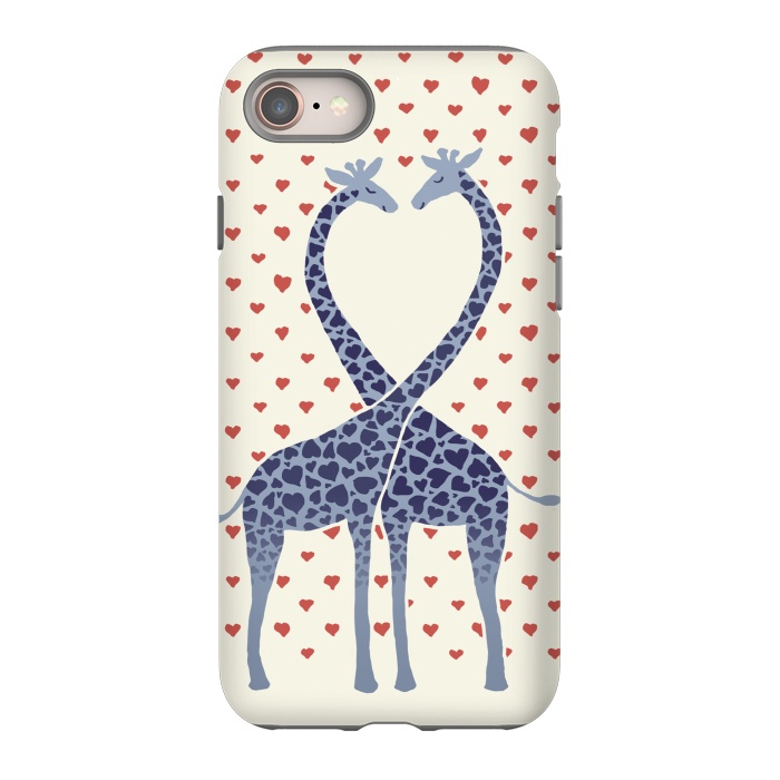 Giraffes in Love a Valentine's Day illustration