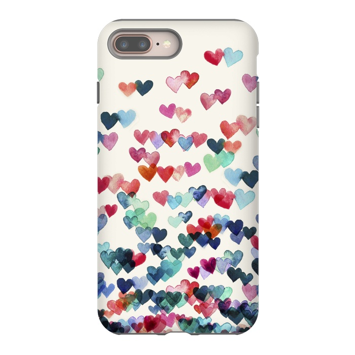 iPhone 8 plus StrongFit Heart Connections a watercolor painting by Micklyn Le Feuvre