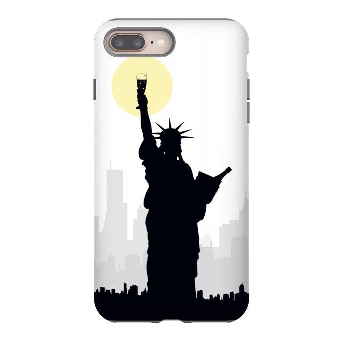 iPhone 8 plus StrongFit Drunk Liberty by Sebastian Parra