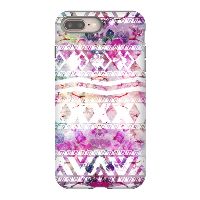iPhone 8 plus StrongFit Nebula Flowers Floral by Girly Trend