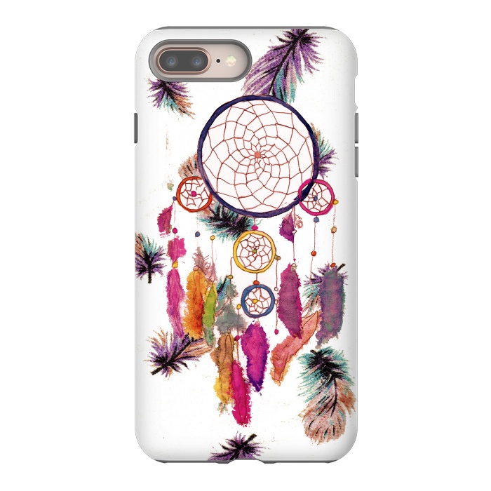 iPhone 8 plus StrongFit Dreamcatcher and Feather Pattern by Girly Trend