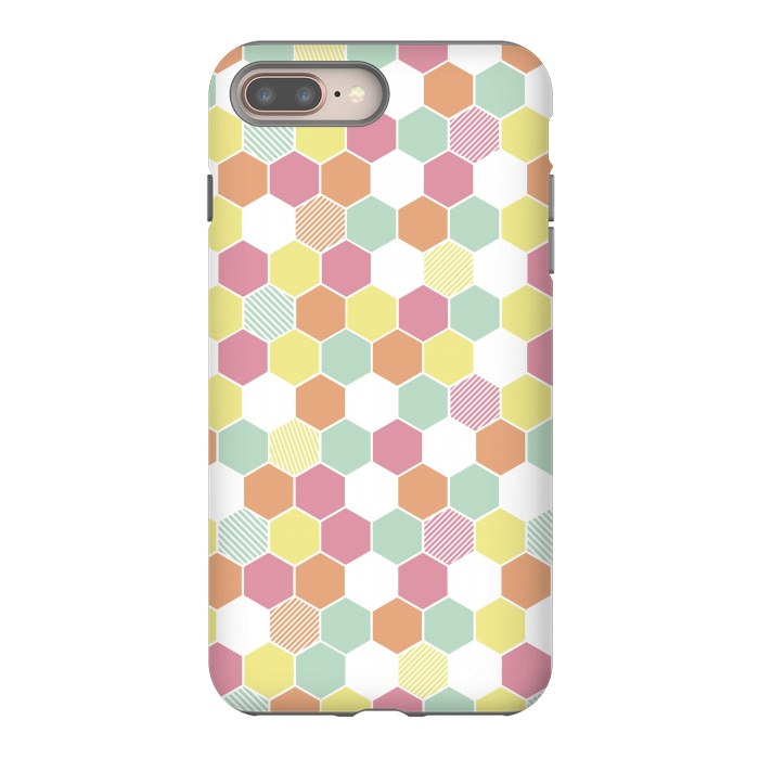 iPhone 8 plus StrongFit Geo Hex by Alice Perry Designs