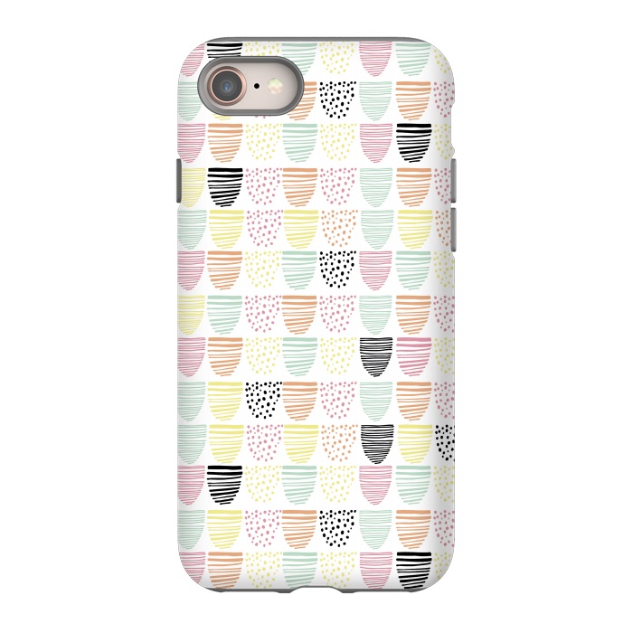 iPhone 8 StrongFit Scandi Doodle by Alice Perry Designs