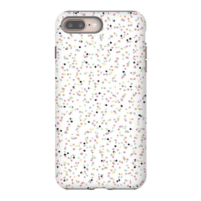 iPhone 8 plus StrongFit Speckled Rain by Alice Perry Designs