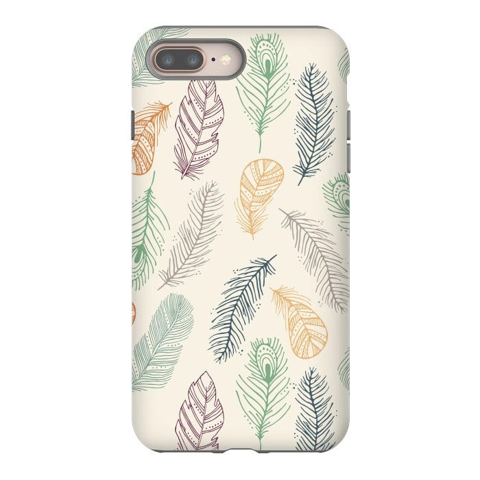 iPhone 8 plus StrongFit Feathers by TracyLucy Designs